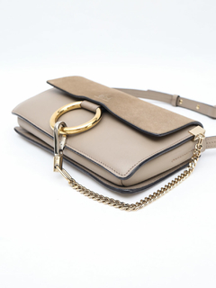 Bolsa Chloé Small Faye Crossbody Gray - Paris Brechó