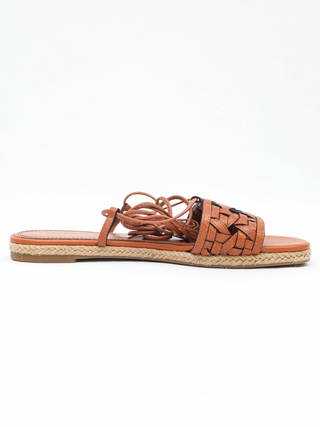 Sandália Rasteira Tory Burch Amarração - 36 BRA - comprar online