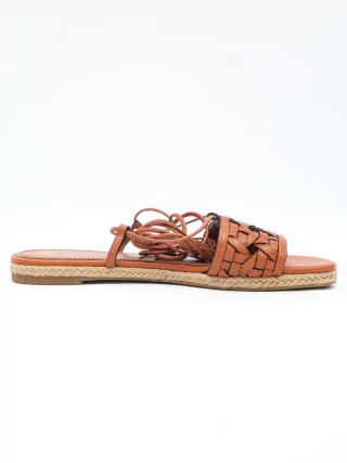 Sandália Rasteira Tory Burch Amarração - 36 BRA - comprar online