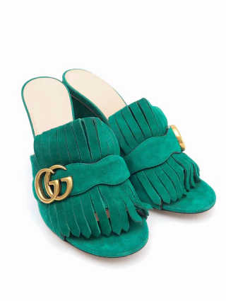Sapato Gucci Marmont GG Suede - comprar online