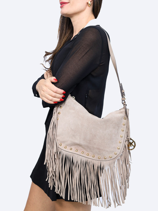 Bolsa Michael Kors Fringes Grey - comprar online