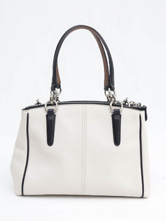 Bolsa Coach White/Black/Brown Leather na internet