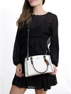 Bolsa Coach White/Black/Brown Leather - comprar online