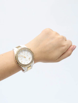 Relógio Michael Kors Branco MK5355 na internet