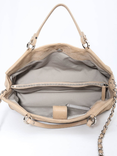 Bolsa Chanel Matelassê Tote Nude na internet