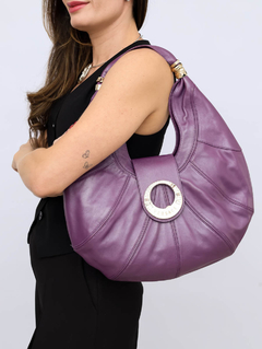 Bolsa Versace Hobo Lilas