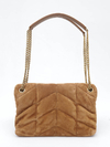 Bolsa Saint Laurent LouLou Suede Média - Paris Brechó