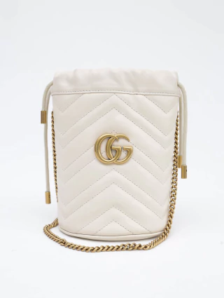 Bolsa Gucci Bucket Off-White