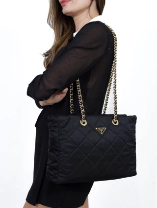 Bolsa Prada Shopping Tessuto Nero - comprar online