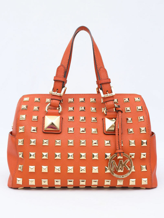 Bolsa Michael Kors JetSet Spikes Orange