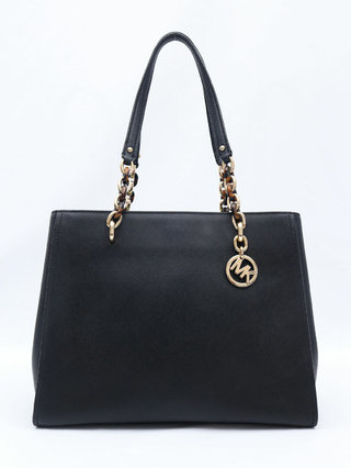 Bolsa Michael Kors JetSet Black Leather