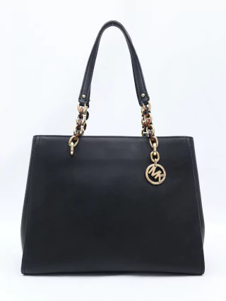 Bolsa Michael Kors JetSet Black Leather