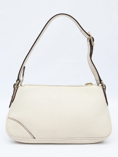 Clutch Gucci Horsebit Leather White - Paris Brechó