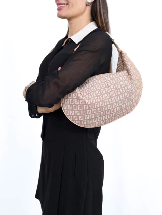 Bolsa Fendi Zucca Canvas Beige - comprar online