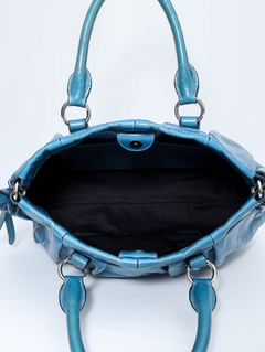 Bolsa Miu Miu Vitello Shine Oceano - comprar online