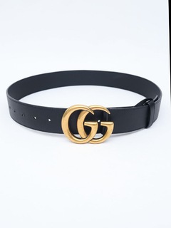 Cinto Gucci Marmont GG Preto - TAM 85 - comprar online