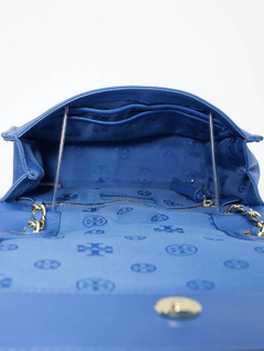 Bolsa Tory Burch Fleming Azul - comprar online