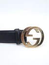 Cinto Gucci Interlocking GG Preto na internet