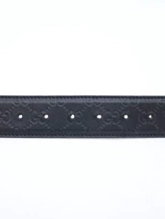 Cinto Gucci Interlocking GG Preto - Paris Brechó