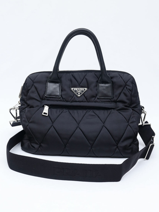 Bolsa Prada Bomber Convertible Tote