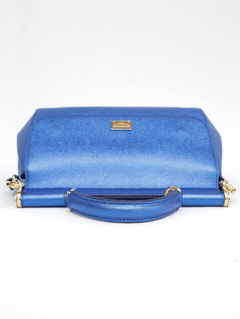 Bolsa D&G Sicily Azul Metalica - loja online