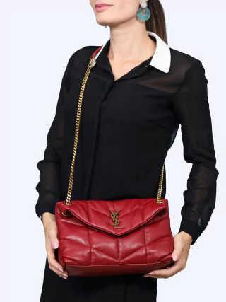 Bolsa YSL Loulou Média Vermelha - comprar online