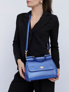 Bolsa D&G Sicily Azul Metalica