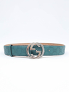 Cinto Gucci Interlocking Buckle Verde - TAM 90 na internet