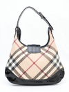 Burberry Nova Check Canvas Brook Hobo - Paris Brechó