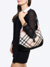 Burberry Nova Check Canvas Brook Hobo na internet
