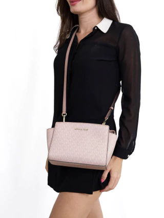 Bolsa Michael Kors Pink Leather Crossbody Purse - comprar online