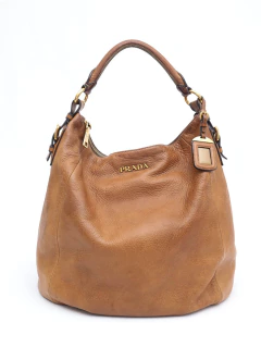 Bolsa Prada Cervo Antik Tan Hobo