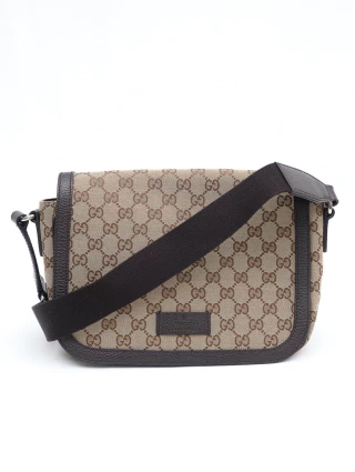 Gucci GG Canvas Flap Menssenger Bag