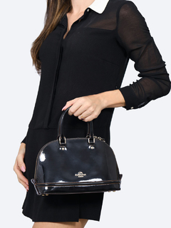 Bolsa Coach Mini Sierra Verniz Preta na internet
