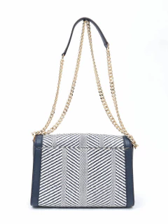 Bolsa Kinsley Blue Navy White - Paris Brechó