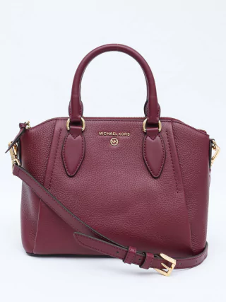 Bolsa Michael Kors Wine Leather Crossbody