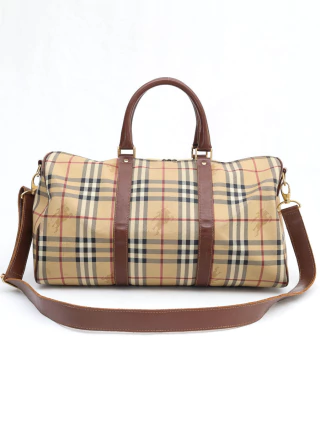 Mala Original Burberry Haymarket Check Duffle