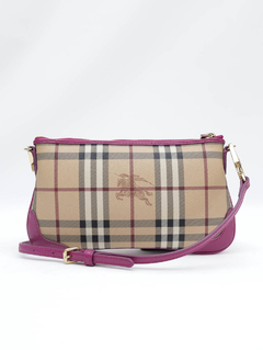 Burberry Haymarket Check Coated Crossbody
