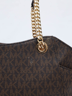Bolsa Michael Kors Jet Set Logo Monograma - Paris Brechó
