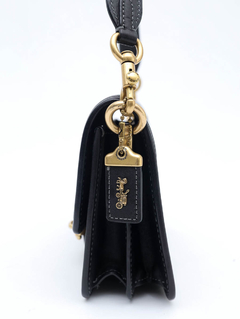 Bolsa Coach Black Leather Crossbody - Paris Brechó
