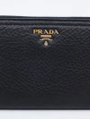 Imagem do Carteira Prada Black Leather Zip Around