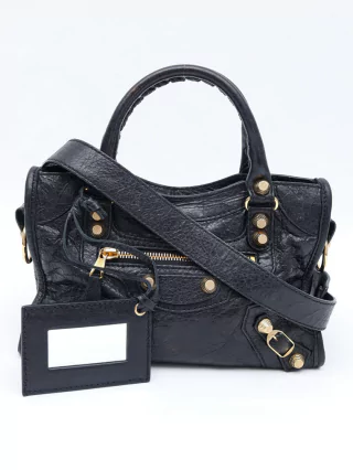 Bolsa Balenciaga Giant 12 Gold Mini City