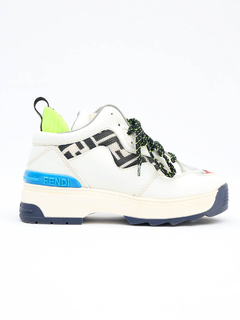 FENDI Holographic And Sneakers White - 35 BRA - comprar online