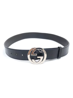Cinto Gucci Interlocking GG - TAM 95 - Paris Brechó