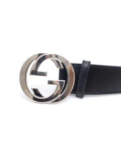 Cinto Gucci Interlocking GG - TAM 95 - Paris Brechó
