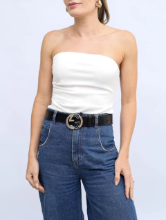 Cinto Gucci Interlocking GG - TAM 95 - comprar online
