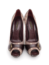 Sapato Louis Vuitton Peep Toe Vinho - 34 BRA - Paris Brechó