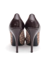 Sapato Louis Vuitton Peep Toe Vinho - 34 BRA - loja online