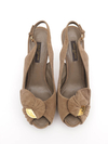Sandália Louis Vuitton Catania Marrom - 34 BRA - loja online