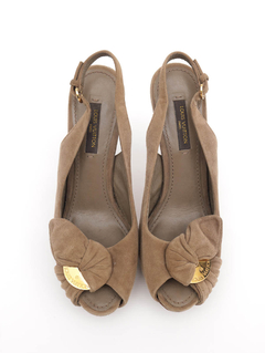 Sandália Louis Vuitton Catania Marrom - 34 BRA - loja online